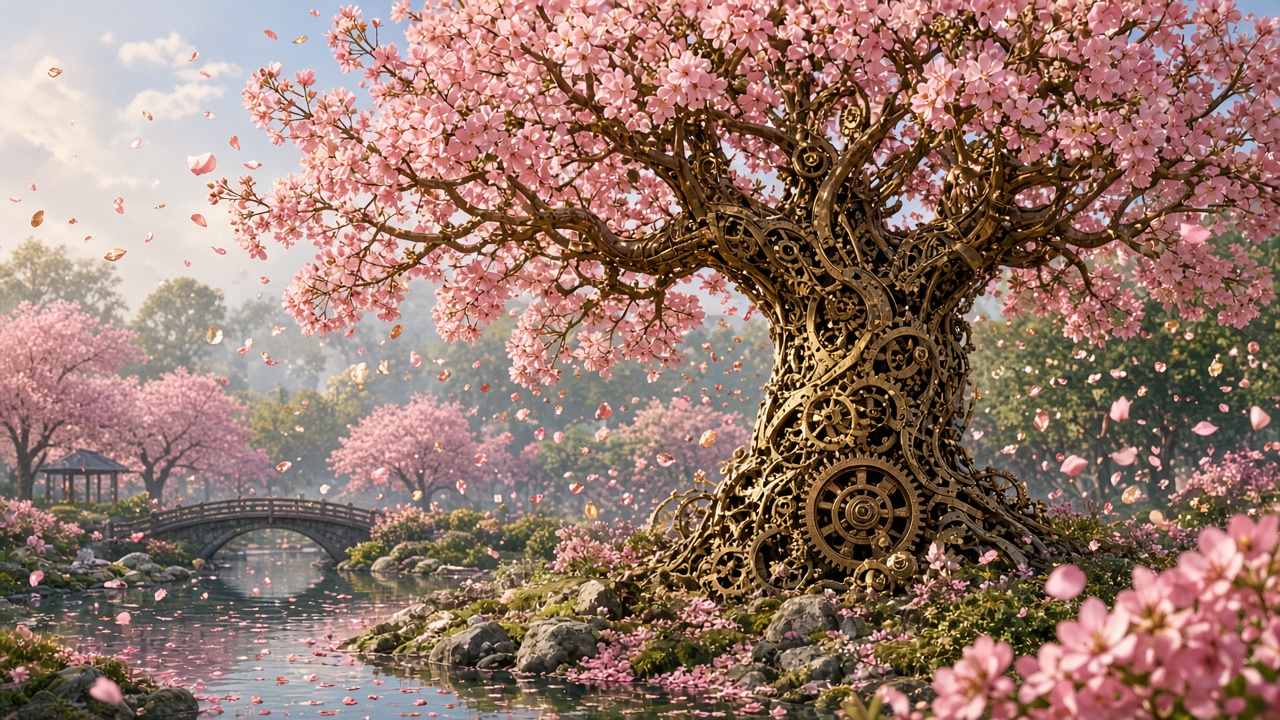 機械仕掛けの桜