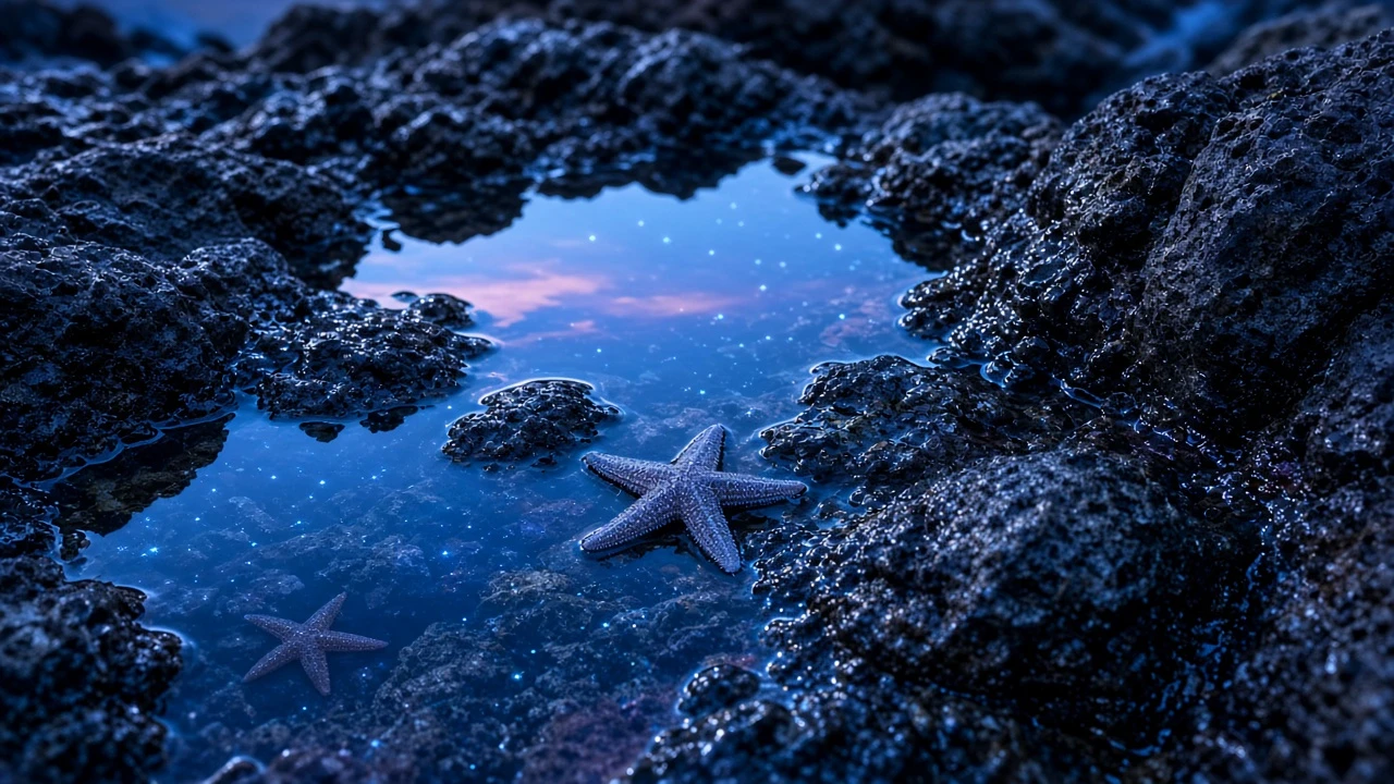 潮溜まりの星