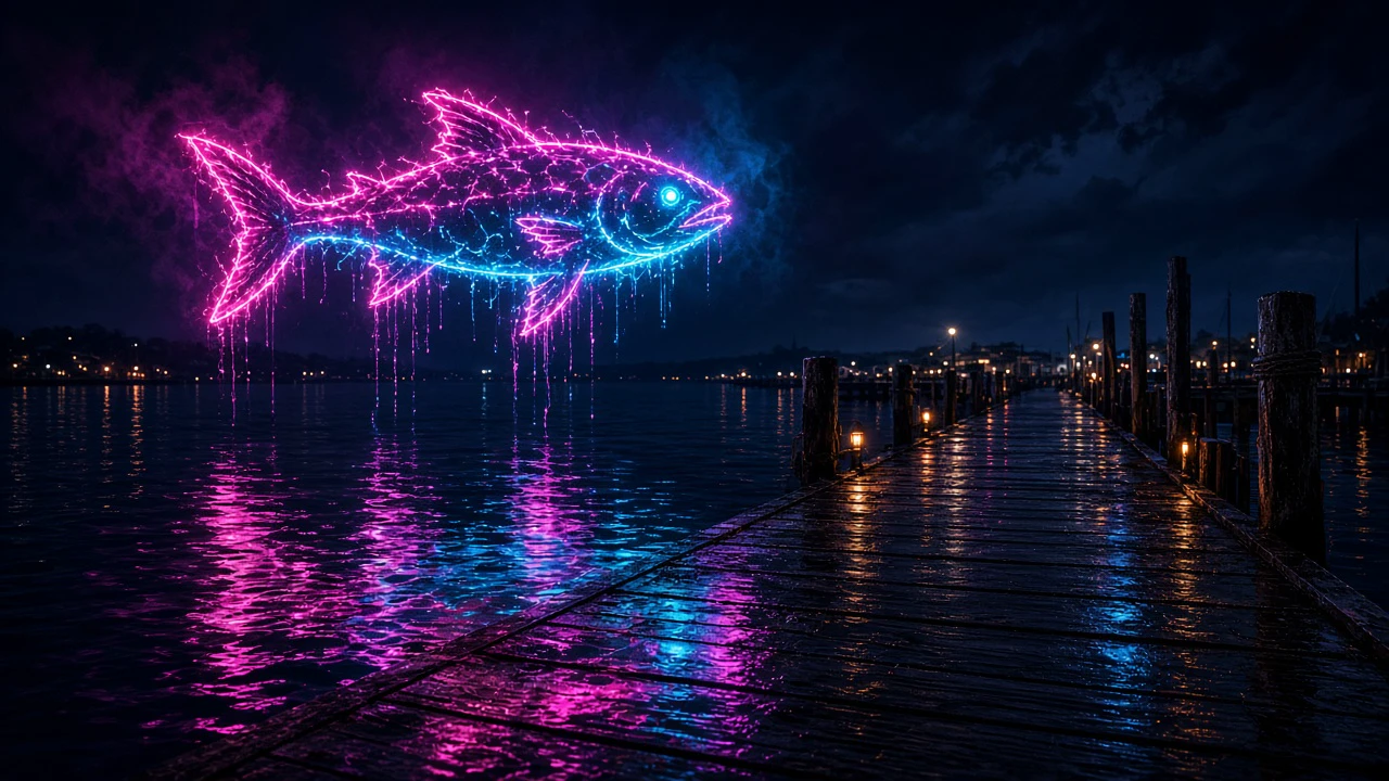 港のネオン魚