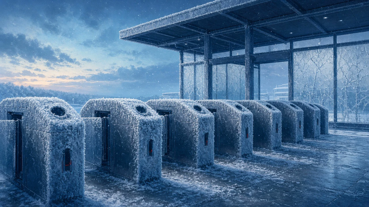 氷の自動改札