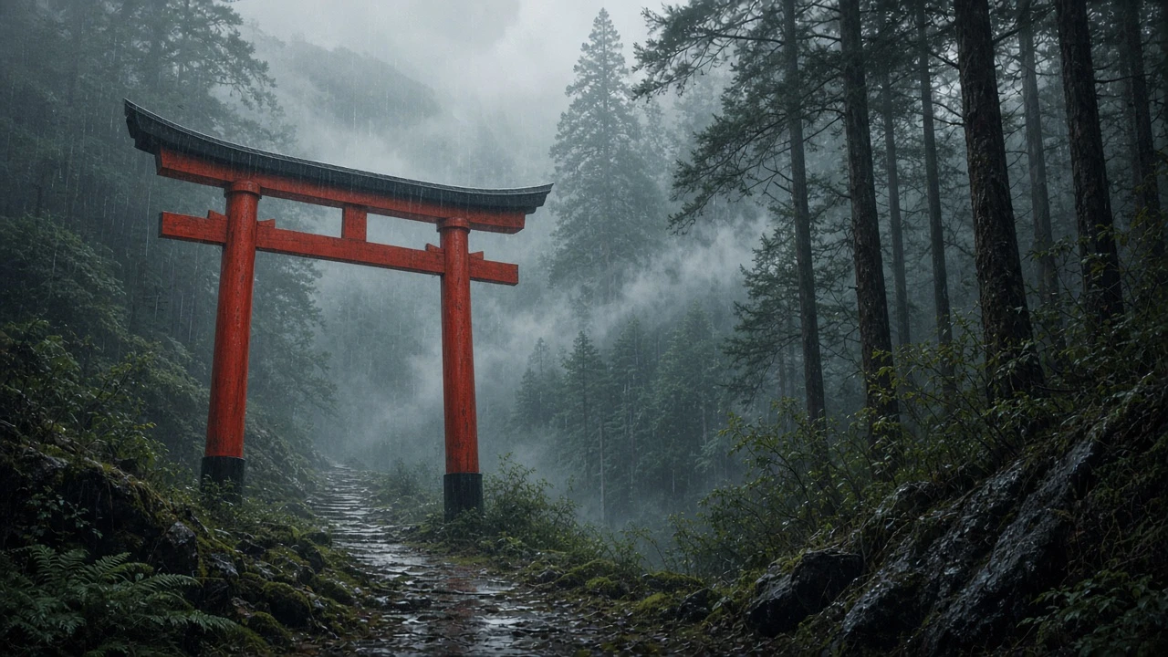 山道の鳥居