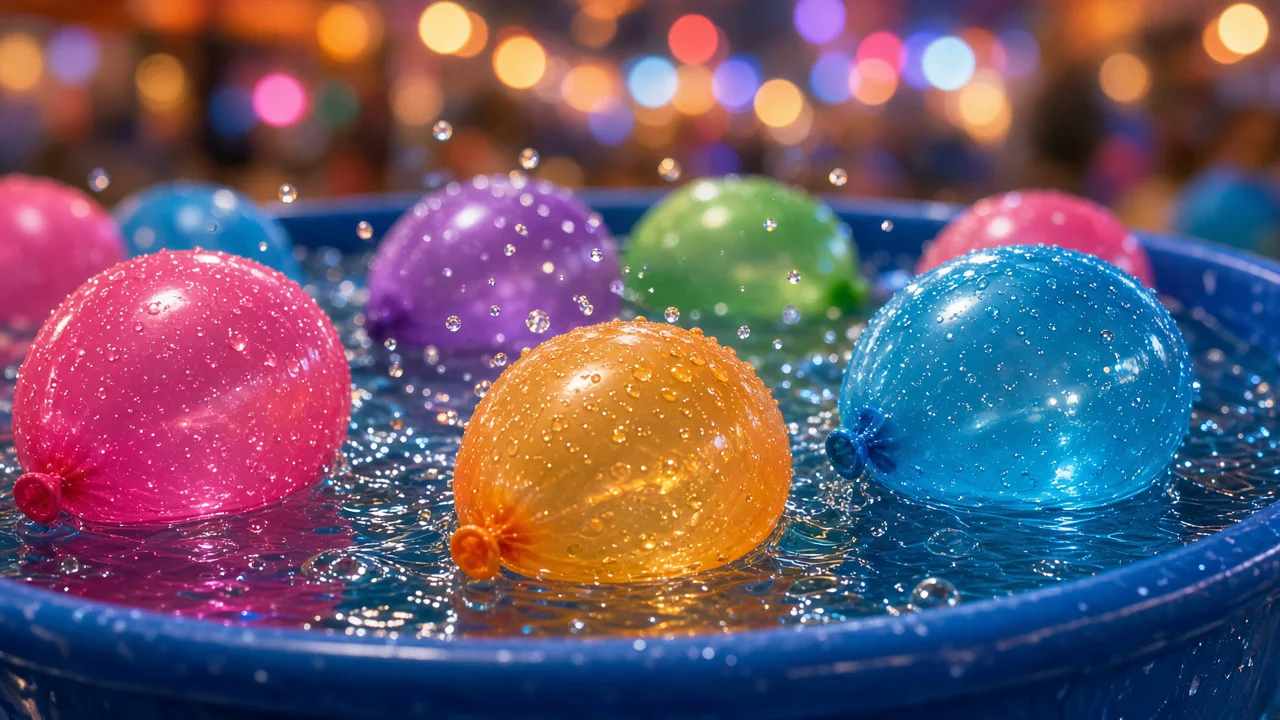 夏祭りの水風船