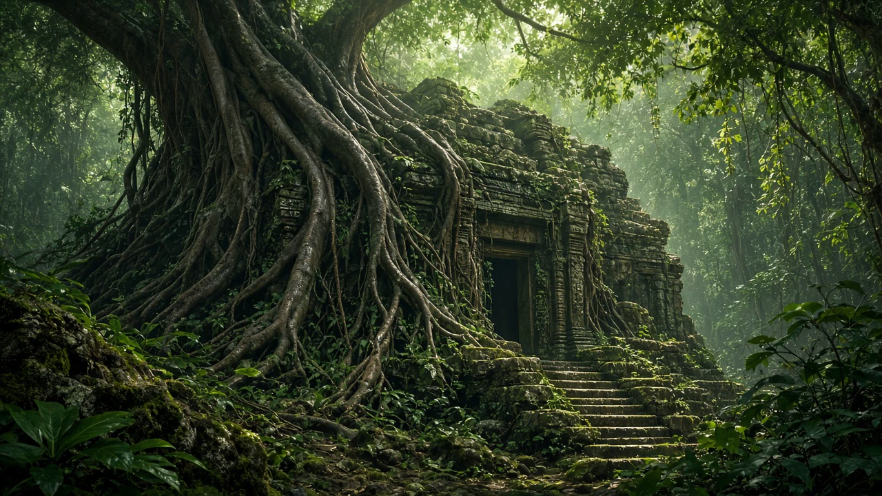 古代遺跡のジャングル