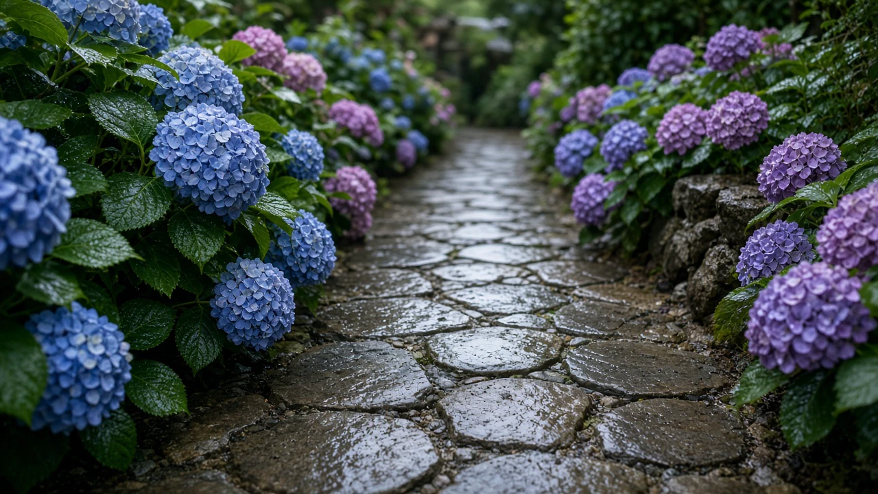 紫陽花の小径