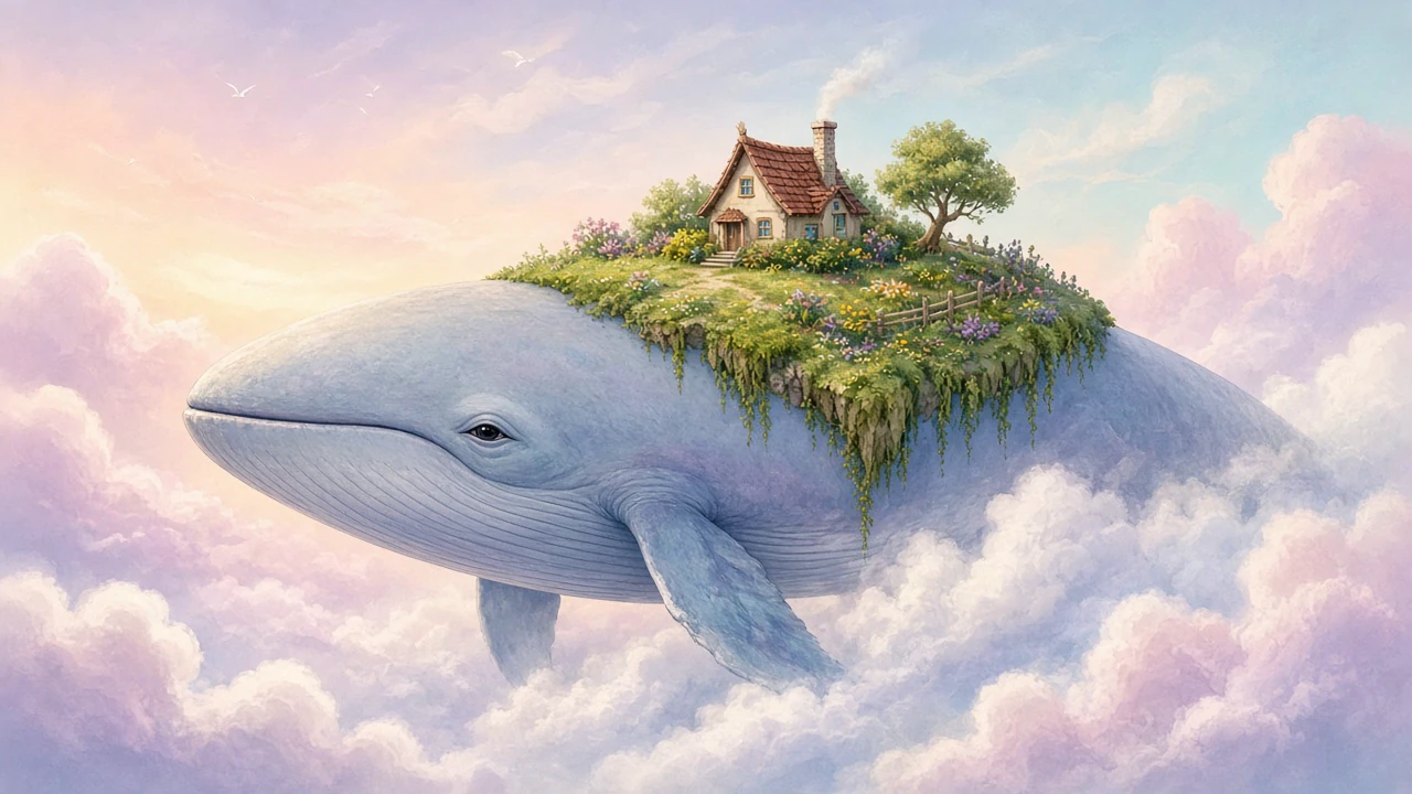 空飛ぶクジラの島