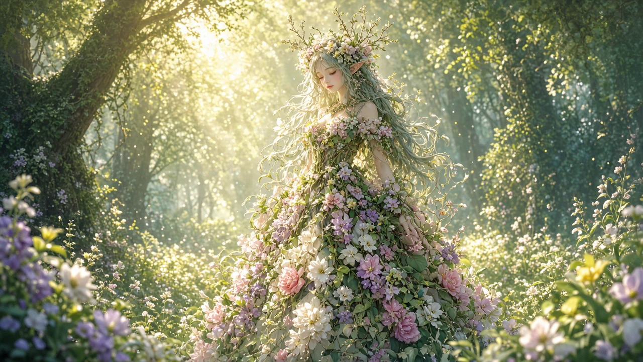 花のドレスの精霊