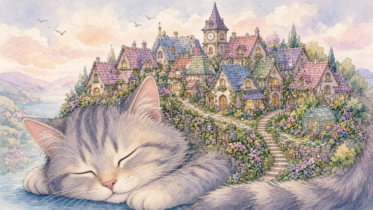 巨大な猫の街