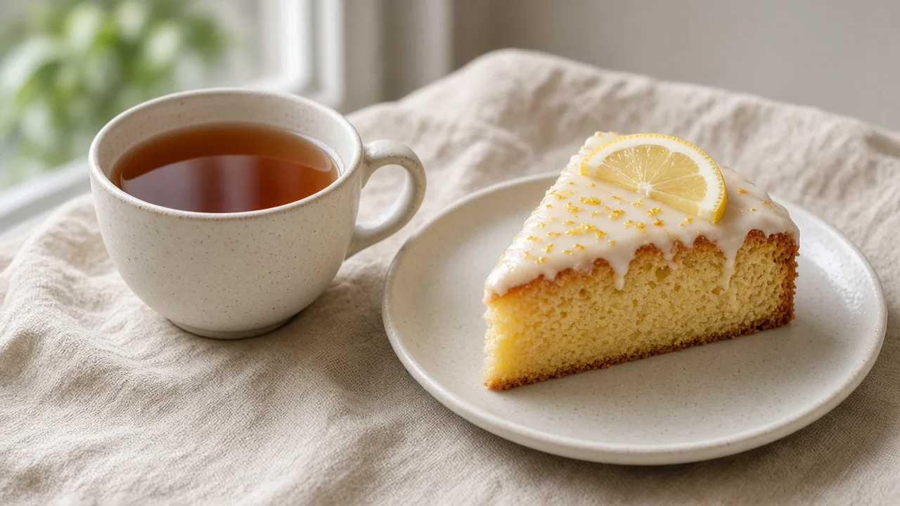 紅茶とレモンケーキ